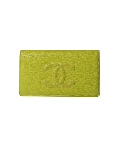 Chanel Long Flap Wallet, front view